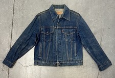 Vintage 80s Levi's Trucker Jacket Made in USA Type III Denim Size 40