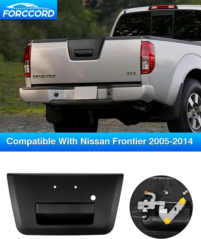 Ajuste para alça da tampa da caçamba Nissan Frontier 2005-2014 alça da trava da porta elevatória substituir - Imagem 2 de 4