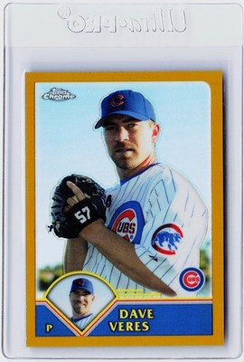 2003 TOPPS CHROME GOLD REFRACTOR #330 - DAVE VERES #ED 328/449