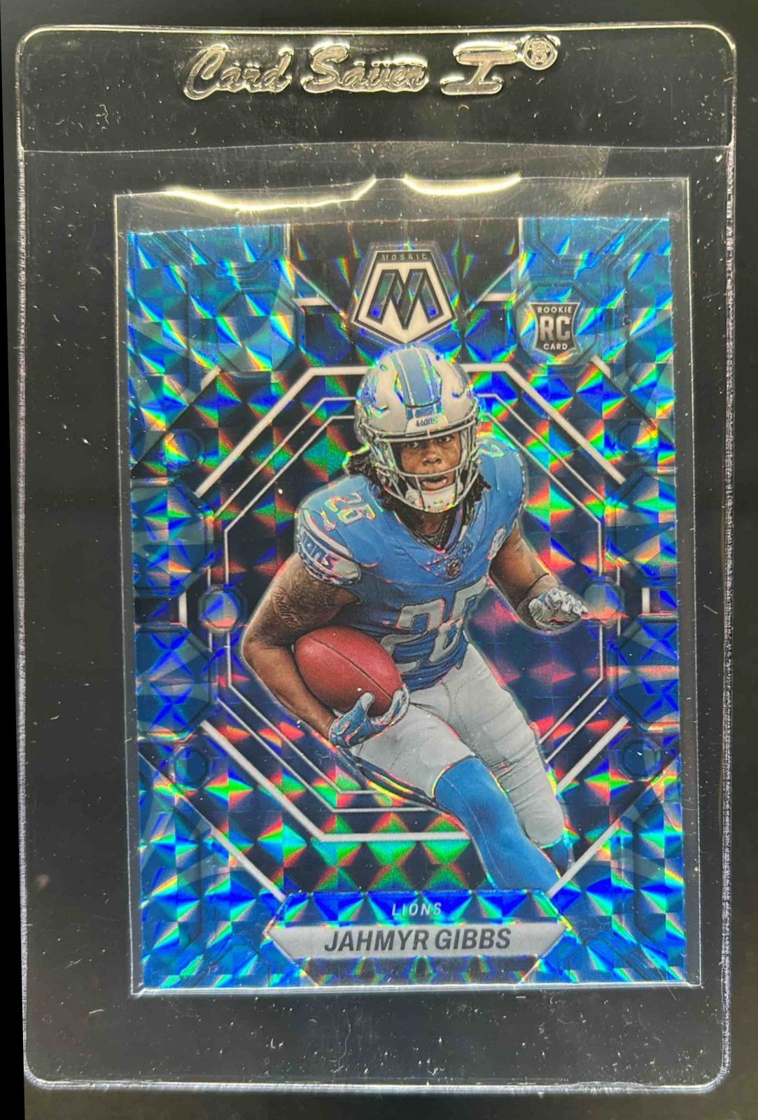 2023 Mosaic Jahmyr Gibbs RC Reactive Blue #324 Lions
