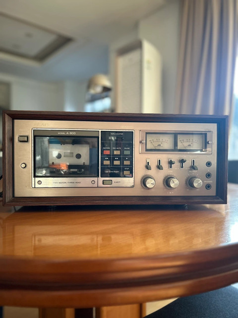 TEAC A-800 3-Head Dual Capstan Cassette Deck — Dolby B — Working — 110V