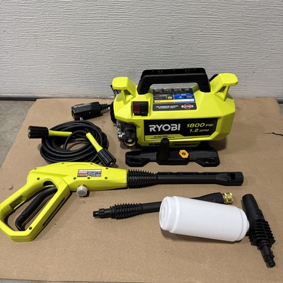 #ad #ad 1800 PSI 1.2 GPM Cold Water Corded Electric Pressure Washer Model # RY141803 $55.00