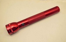 Vtg RED MagLite Flashlight 3 D Cell Battery 1990s Tested Very Clean and Working