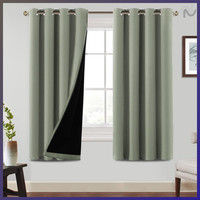 ÖSenvorhang 100% Verdunkelung 2Er Set H 175 X B 140 Cm KäLteschutz