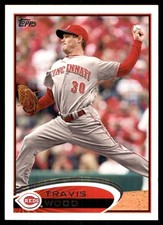 Travis Wood 2012 Topps #142 Cincinnati Reds MLB READ FREE SHIPPING AutographDen