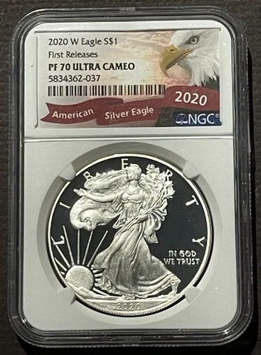 2020-W $1 SILVER AMERICAN EAGLE NGC PF70 First Releases : 08261