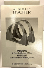 AUDIOTEC FISCHER UNIVERSAL BLACK MOUNTING BRACKETS FOR CAR AUDIO CAPACITOR NEW