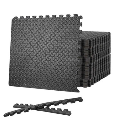Dicke strapazierfähige Fitnessstudio Bodenbelag ineinandergreifende Bodenmatte EVA Weichschaum Yogamatte 60 cm