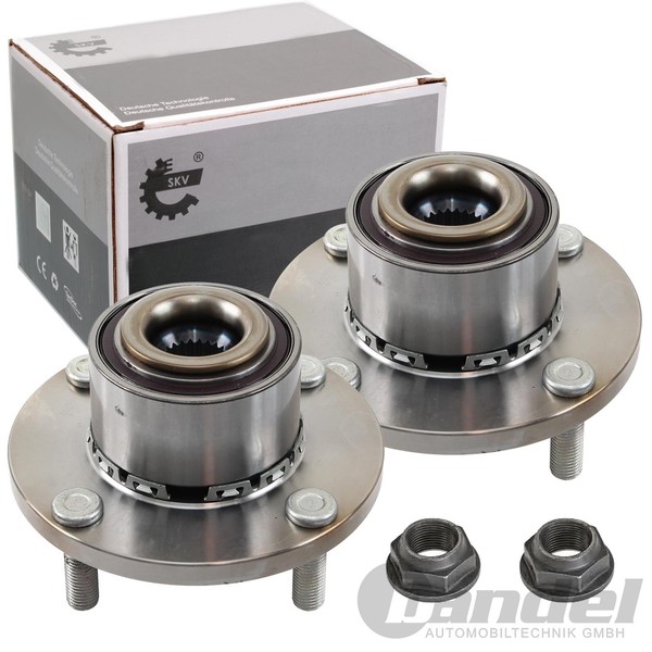 2X SKV Radnabe MIT Radlager Vorne Passend FüR Mitsubishi Colt Smart Forfour 454-image