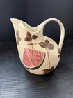 Vtg Red Wing Tampico Pitcher Watermelon Grapes Vine Handled Pottery 50-60s