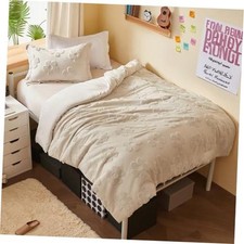 Comforter Set, 2 Pieces Beige Boho Bedding Set with 1 Boho Twin Beige Floral