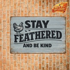 Chicken Coop Cluck Around And Find Out Funny Decor 8x12 Metal Tin Sign