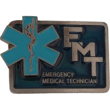 New Emt Medic Paramedic Emergency Medical Technician Nos Vintage Belt Buckle