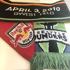Seattle Sounders FC New York Red Bulls Scarf April 3rd 2010 Qwest Field Soccer