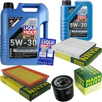 Inspektionspaket 6L Liqui Moly Longtime 5W-30 FüR Subaru Forester 2.0 X AWD 2.5