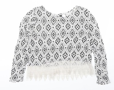 Weißer Pullover Pulli Damen UK Größe S Divided by H&M