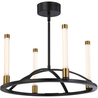 Artcraft Lighting SC13084BB Infiniti Chandelier Matte Black and Brass