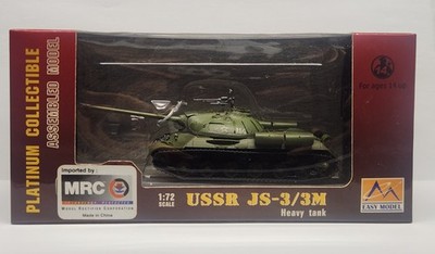 MRC EASY MODEL	1:72 Scale Platinum Collectible   Green USSR JS-3/3M Heavy Tank