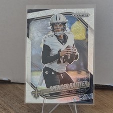 Panini 2025 Prizm Spencer Rattler #186 Saints Football Lazer Prism