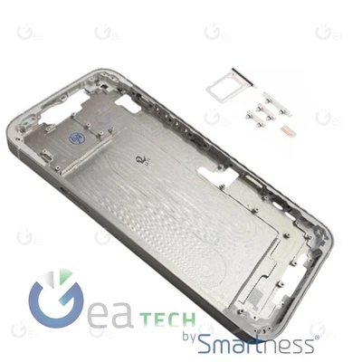 PRC SCOCCA CENTRALE PER APPLE IPHONE 14 PLUS TELAIO CORNICE MIDDLE FRAME | BIANCO