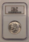 1964 50C Silver Kennedy Half Dollar - NGC Sample Slab