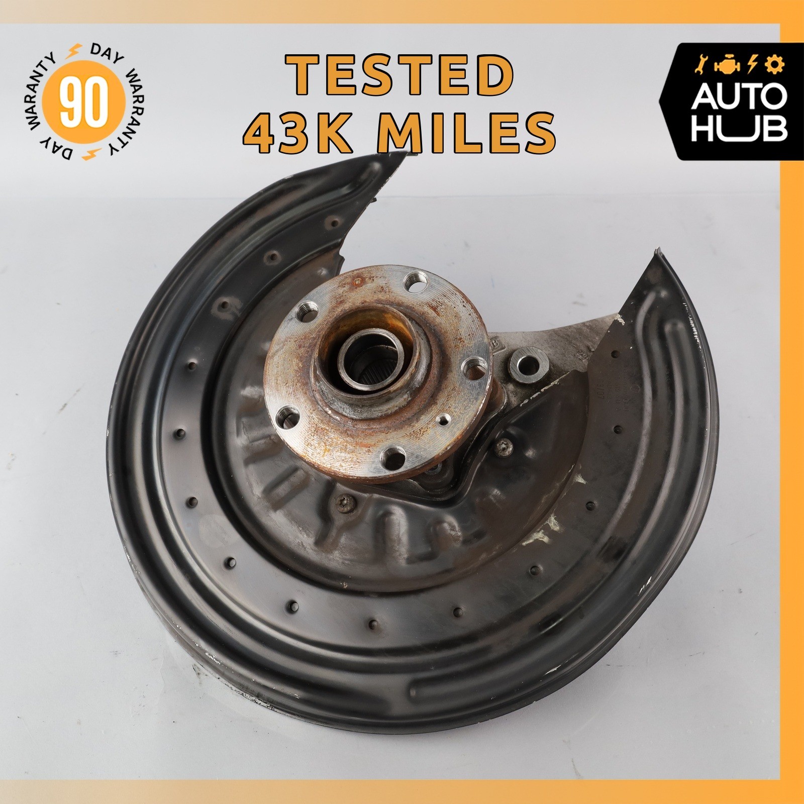 07-12 Bentley Continental GTC Rear Left Side Spindle Knuckle Hub OEM 43k