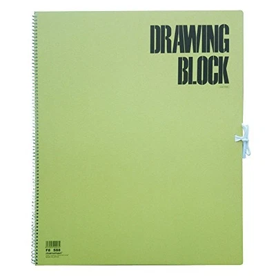 Carnet de croquis bloc dessin Maruman série olive F8 papier épais 20 feuilles... - Photo 1/4