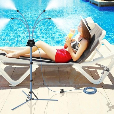 Standing Misters Outside Patio Adjustable Height 5.3 FT Stand Misting System