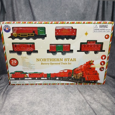 #ad Lionel Train Set 7 11927 Northern Star Battery Operated Christmas Theme Open Box $44.99
