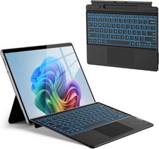 ORDA Surface Pro 8/9/10/11/X 13" Keyboard Case Backlit w/Trackpad Pen Holder