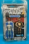 Vintage 1977 Star Wars C-3PO Action Figure Kenner 12 Back MOC Hong Kong