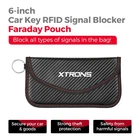 Faraday Bag for Car Key Fob RFID Signal Blocker Anti-Theft Pouch Case Protector