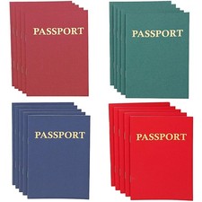 24 Pack Blank Passport Notebook for Kids, 4.1 x 5.6 Inches