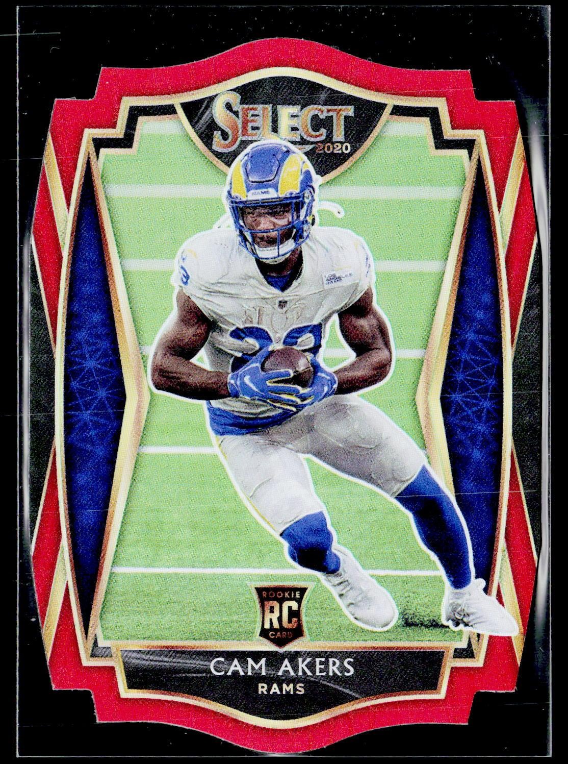 2020 Panini Select #155 Cam Akers Red Prizm Die Cut