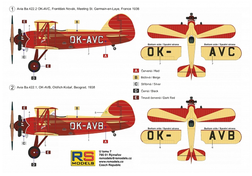 RS Models 94003 1:72 Avia Ba.422 - Picture 3 of 3