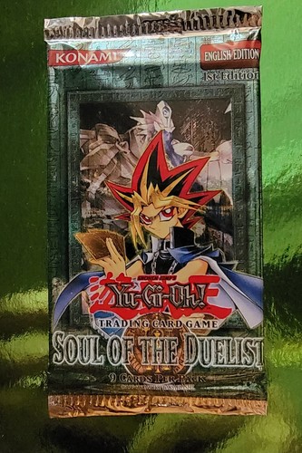 1996 Yugioh Soul Of The Duelist 1st Edition English Unopened Pack