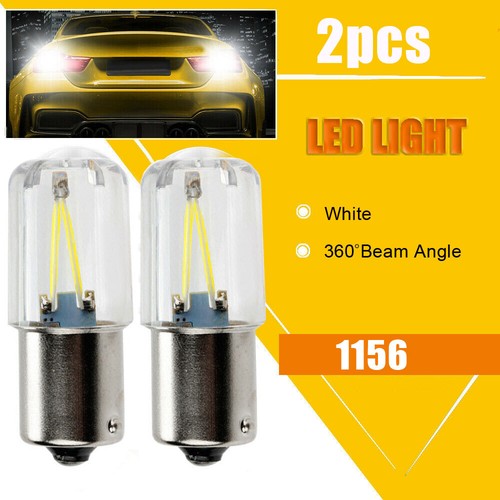 2pcs RV Trailer Rear Lights 1156 BA15S P21W LED Lamp Bulb Backup Canbus White - Picture 11 of 12