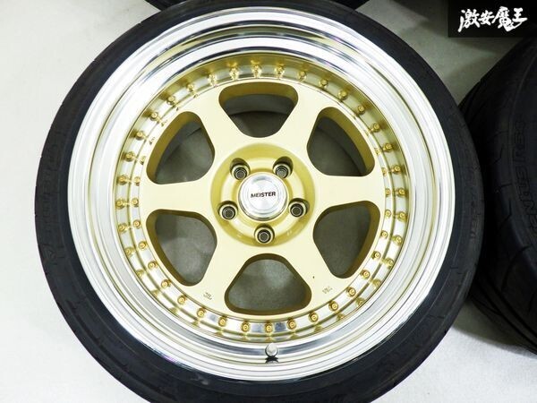 4本セット114.3 5穴USDM VIP ユーロスタンスラグジュアリー JDM WORK MEISTER L1 18x13 6 Offset 73mm Hub Forged Aluminum Wheels