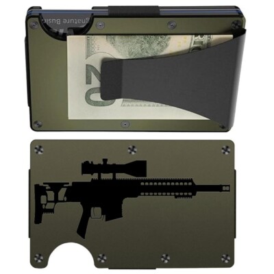 Custom BARRETT MRAD Laser Engraved Wallet - Pick A Wallet Color
