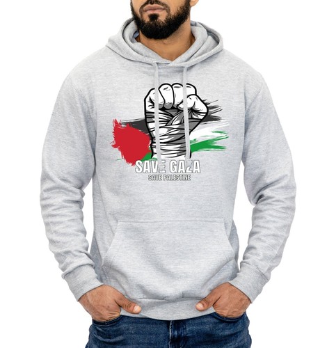 Save Gaza Save Palestine Hoodies Stand With Pro Palestinian Jumper Hoody Unisex - Picture 5 of 5