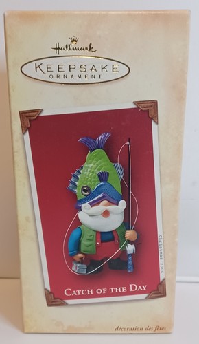 2004 Hallmark Keepsake Christmas Tree Ornament Catch Of The Day - Picture 5 of 10