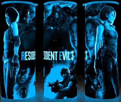 Glow in the Dark  Resident Evil 3 Jill Valentine  Cup Mug Tumbler 20oz
