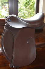 Pony Saddle Shires Leather not synthetic. Havana Brown wide fit 14/14.5"