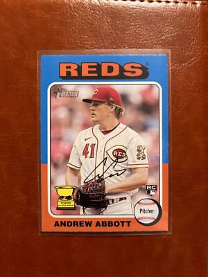 2024 Topps Heritage Andrew Abbott Rookie Cup #470 Cincinnati Reds RC