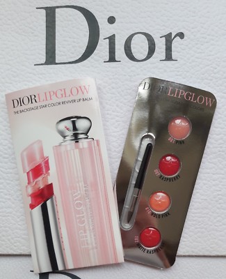 Dior Addict Lip Glow Color-Awakening Lip Balm Colors Trial Card w mini  Brush UK