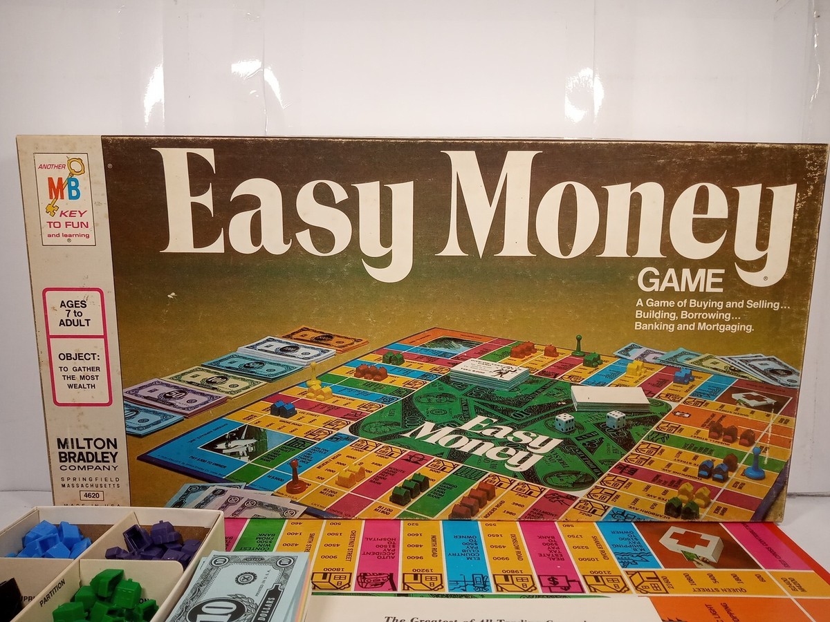 Vintage Easy Money Board Game (1974, Milton Bradley) Complete | eBay