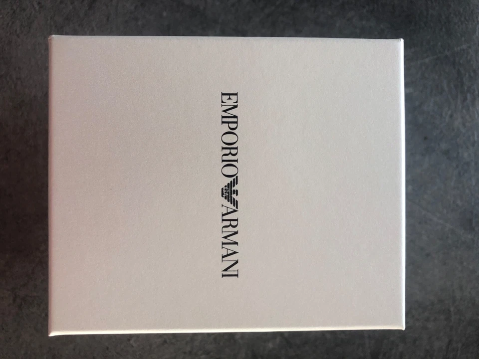 Emporio Armani AR2448 46mm Cassa Argento in Acciaio Inox Cinturino Argento in... - Immagine 3 di 4