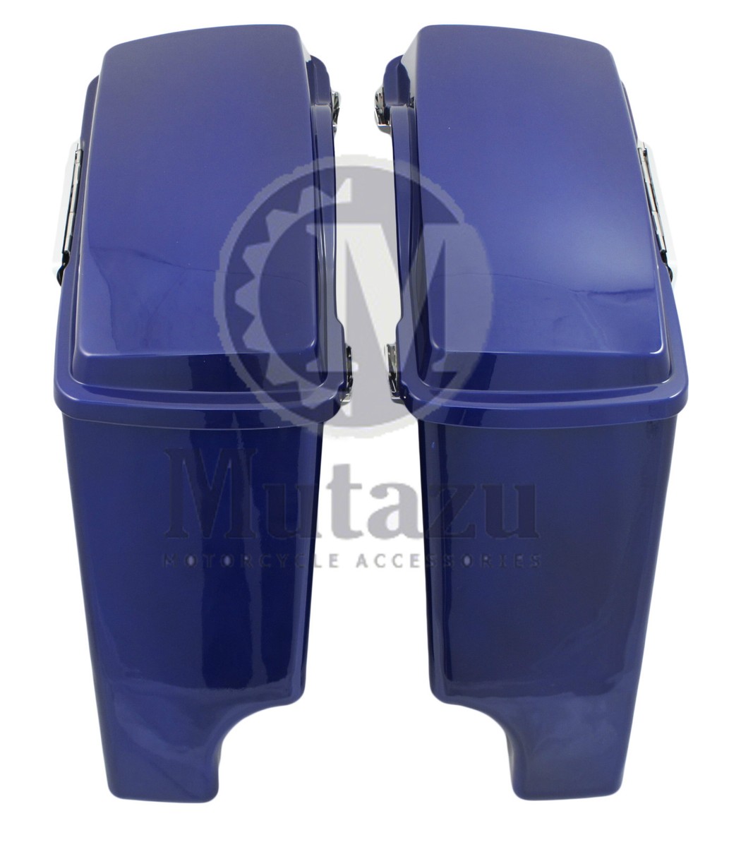 グッドスピード EVILACT ショルダーバッグ ハーレー 三日月型 ブルー Cobalt BLUE Fat Ass Wide Extended Stretched Hard Saddlebag Harley