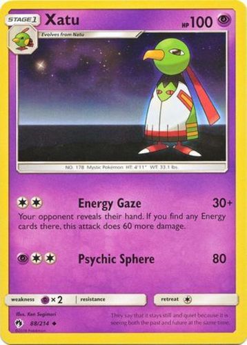 Pokemon Xatu - 88/214 - Uncommon NM-Mint Lost Thunder