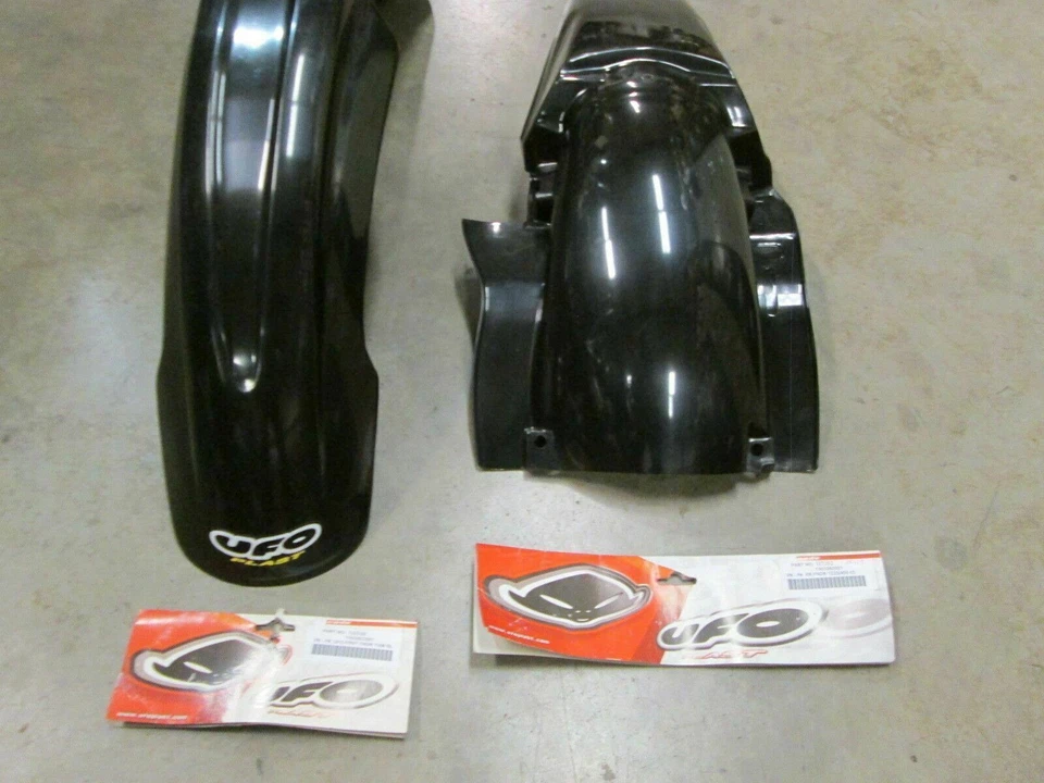 03-05 Guardabarros delanteros y traseros negros YZ250 YZ450 NOS UFO Foto 2 de 4